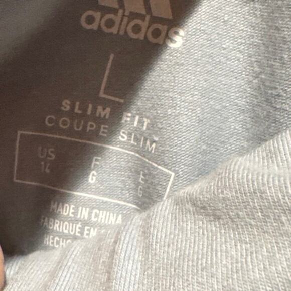 Girls Adidas Melange Blue Flare Pants New size 14 large - Picture 5 of 5